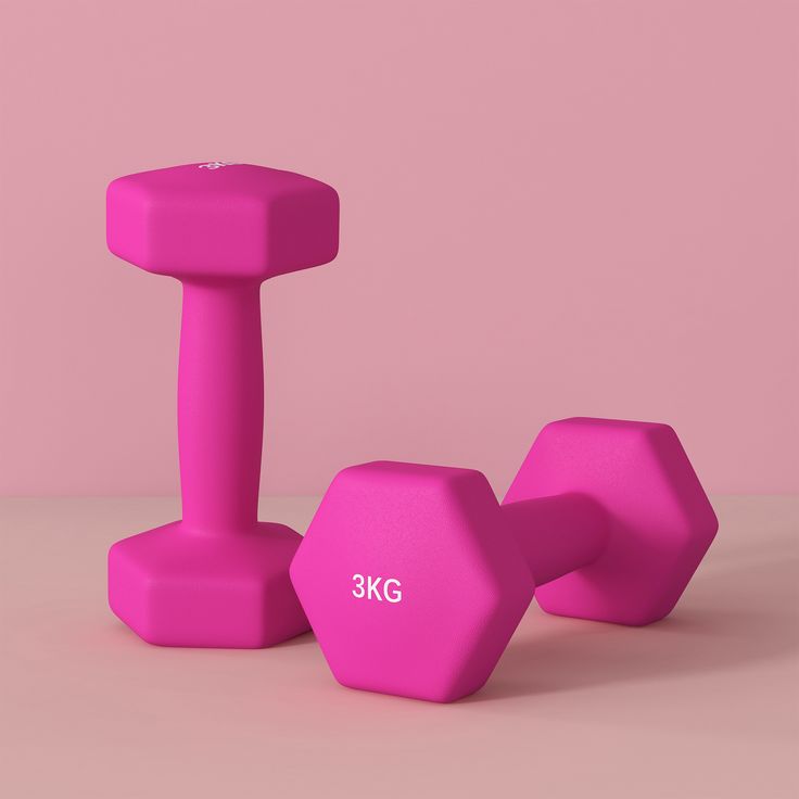 A pair of Neoprene Dumbells (1-5KGS)
